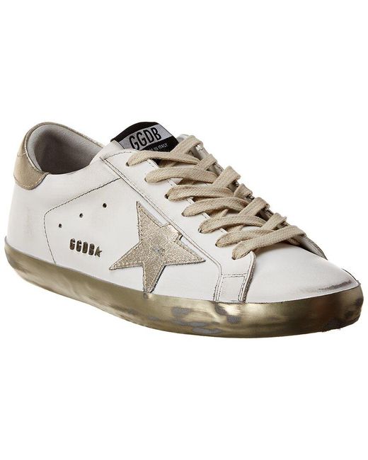 Golden Goose Deluxe Brand White Superstar Leather Sneaker for men
