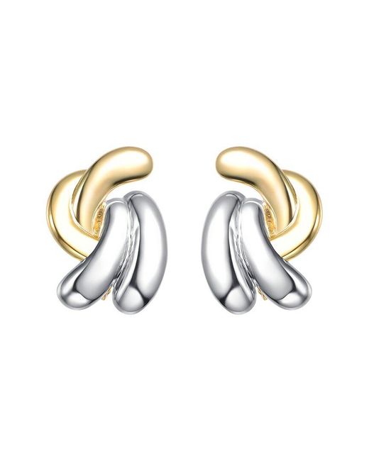 Genevive Jewelry Metallic Rachel Glauber Plated Stud Earrings