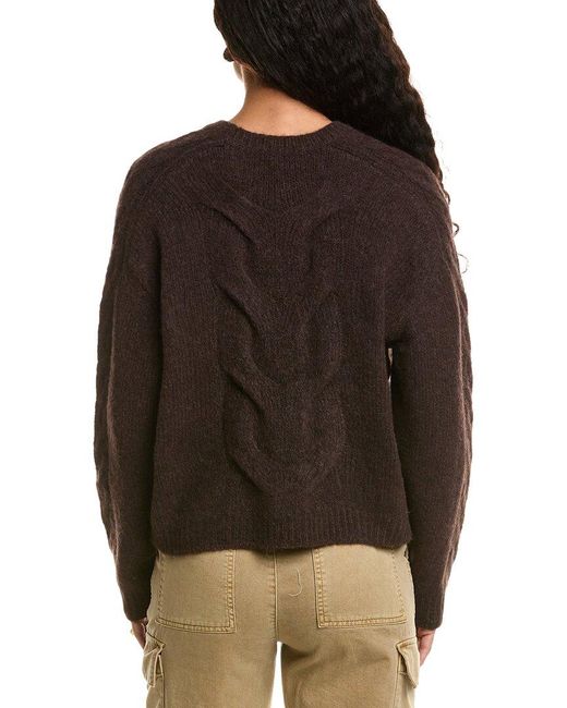 Rag & Bone Brown Maia Wool & Alpaca-Blend Sweater