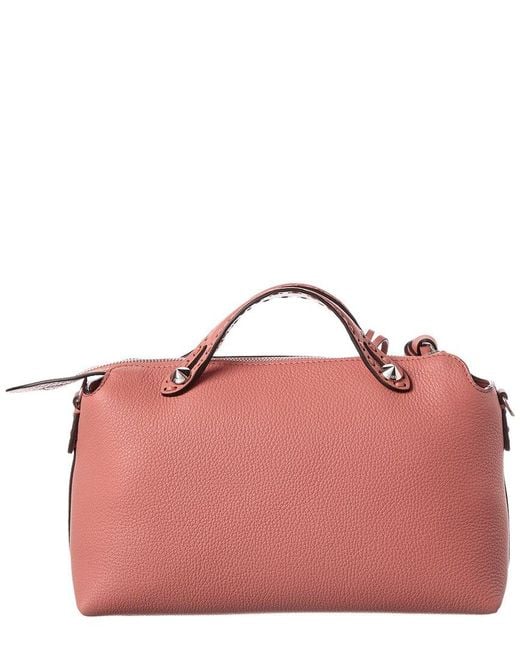 Fendi Pink By The Way Selleria Medium Leather Shoulder Bag