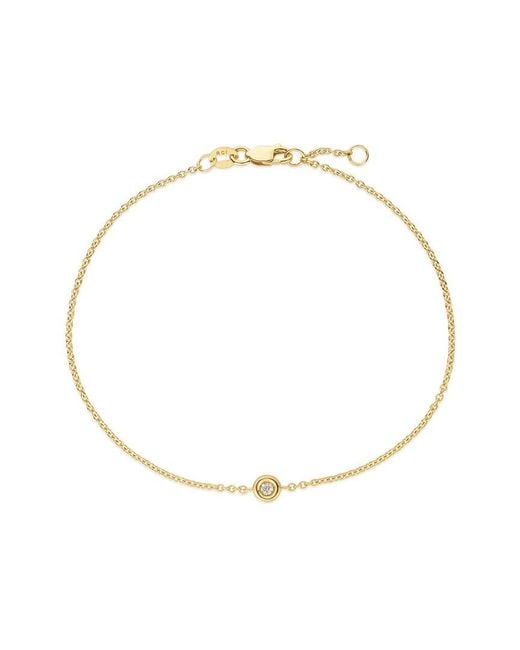 Italian Gold Metallic 14K 0.02 Ct. Tw. Diamond Solo Bracelet