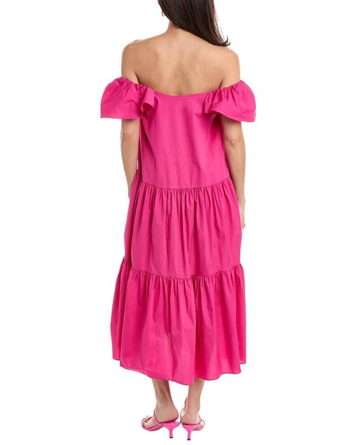 Trina Turk Pink Palm Canyon Midi Dress