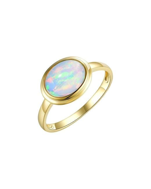Kai Fine Jewelry Blue 14K 1.50 Ct. Tw. Opal Cocktail Ring