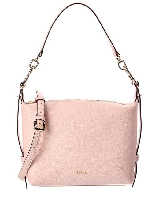 Furla Pink Tonie Leather Crossbody