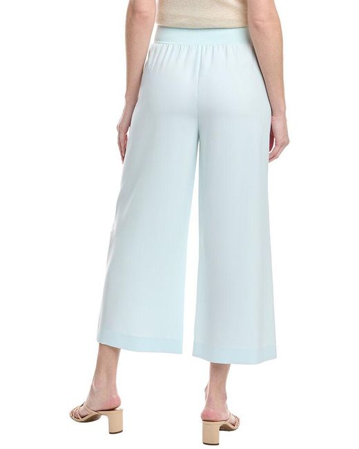Theory Blue Combo Crop Pullover Pant