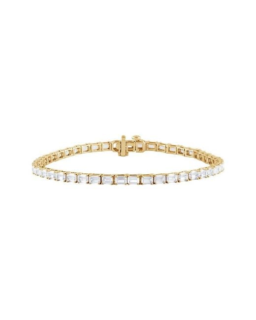 Lab Grown Diamonds White 14K 7.05 Ct. Tw. Lab Grown Diamond Bracelet