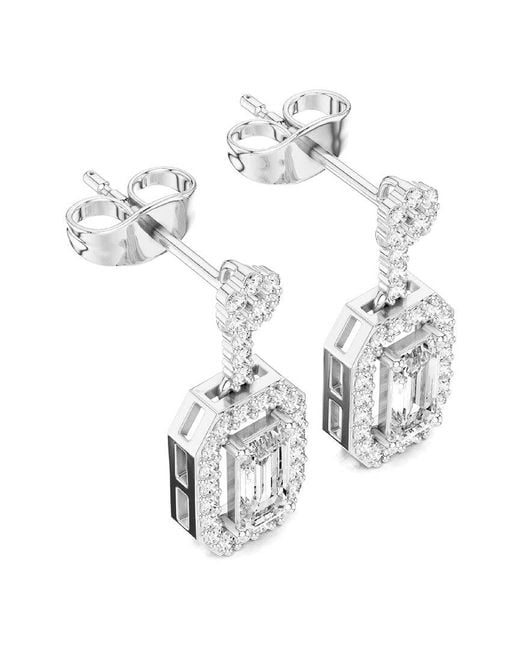 Amairah White 14k 1.00 Ct. Tw. Lab-grown Diamond Dangle Earrings