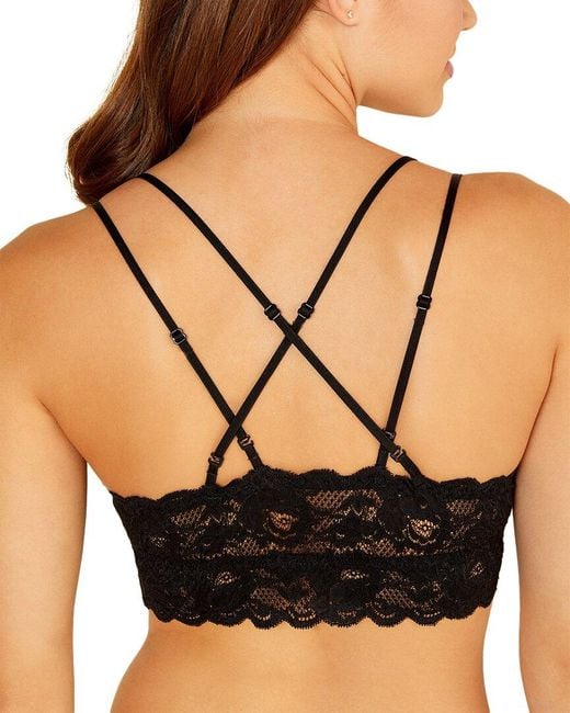 Strappy black bralette sale