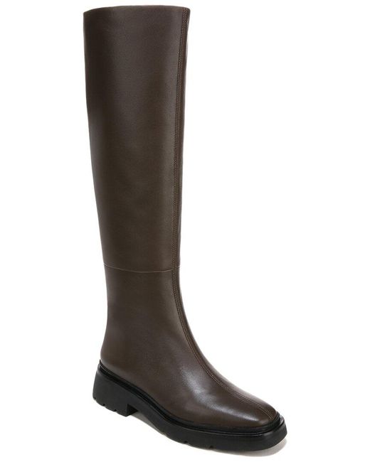 Vince Rune Leather High Shaft Boot in Brown Lyst