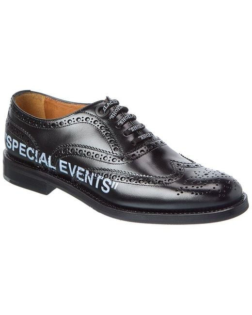 Off-White c/o Virgil Abloh Black Off- X Church's Burwood Leather Loafer