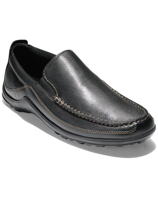 Cole Haan Black Tucker Venetian Leather Loafer for men