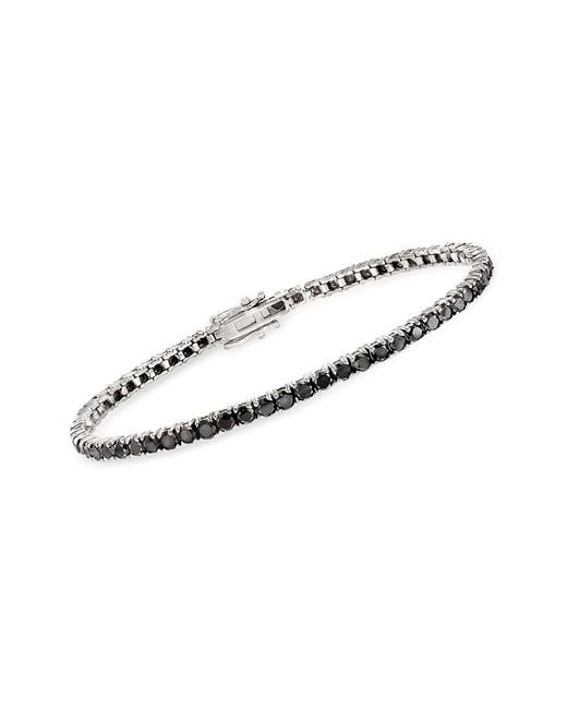 Forever Creations USA Inc. Metallic Forever Creations 14K 8.10 Ct. Tw. Diamond & Gemstone Tennis Bracelet