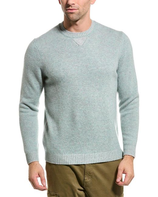 Tommy Bahama Blue Soft Sands Plaited Cashmere Crewneck Sweater for men