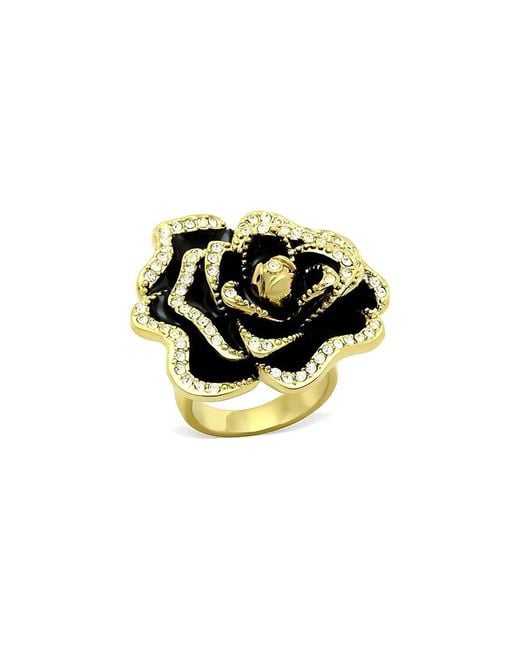 Alamode Jewelry White Plated Ring