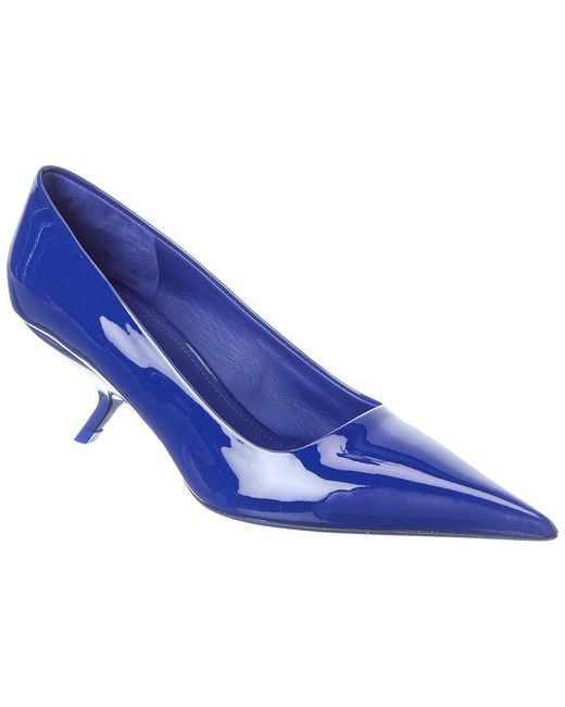 Ferragamo Blue Eva Patent Pump