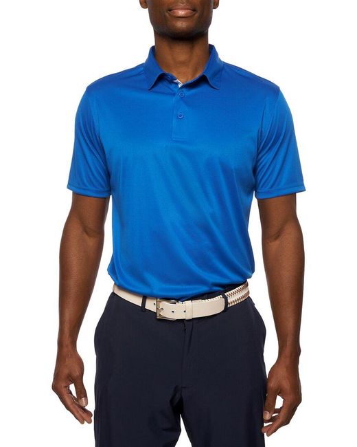 Robert Graham Blue Axelsen Knit Polo Shirt for men