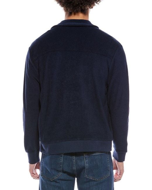 Slowear Blue Zanone By Terry Cloth Shirt for men