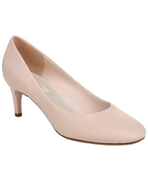 Franco Sarto Pink L-Kamari Leather Pump