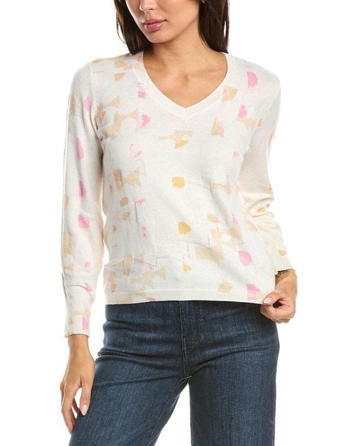 NIC+ZOE White Mod Mix Sweater