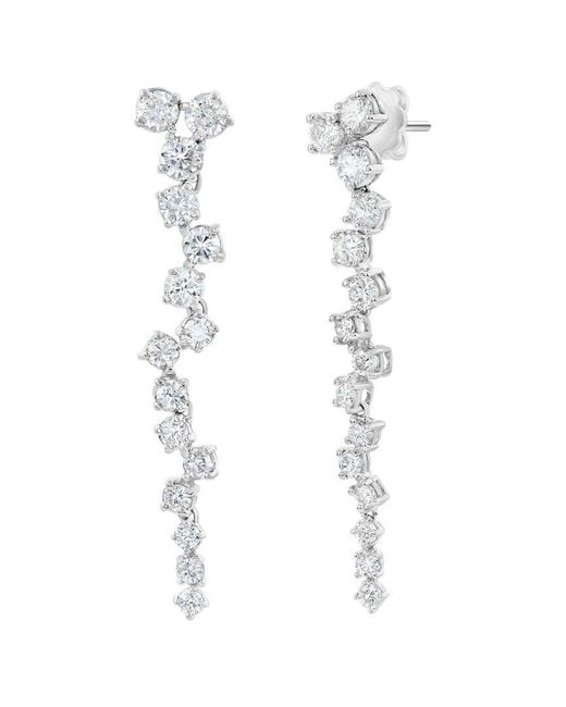 Jewels by Viomo White 14K 3.02 Ct. Tw. Diamond Drop Earrings