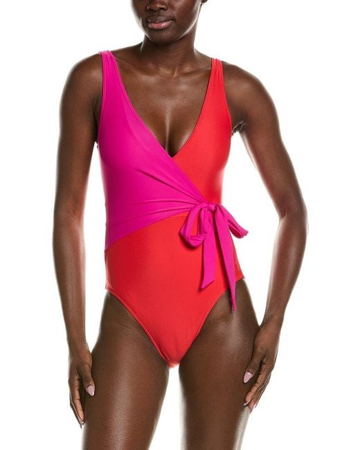 summersalt Pink The Perfect Wrap One-Piece