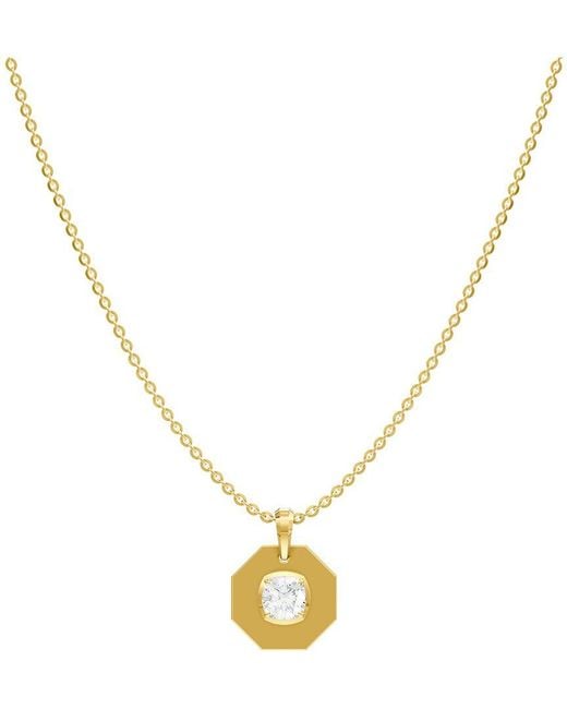 Lab Grown Diamonds Metallic 14K 1.00 Ct. Tw. Lab-Grown Diamond Necklace