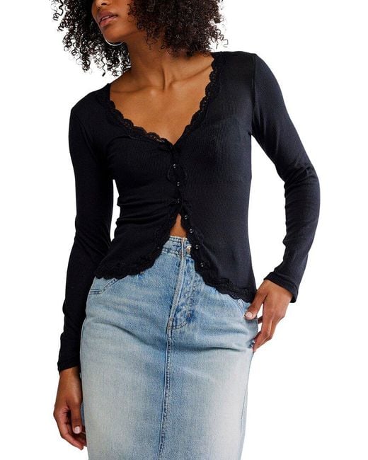 Free People Blue Big Love Cami