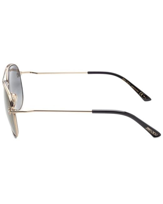 Jimmy Choo Metallic Sansas 58Mm Sunglasses