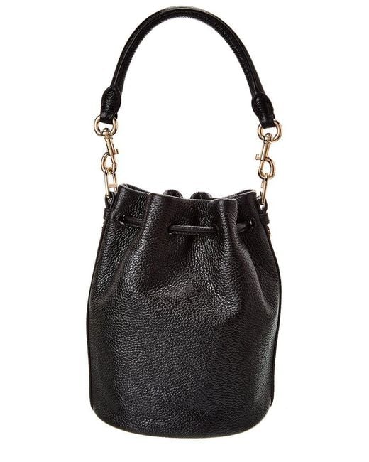 Marc Jacobs Black Leather Bucket Bag