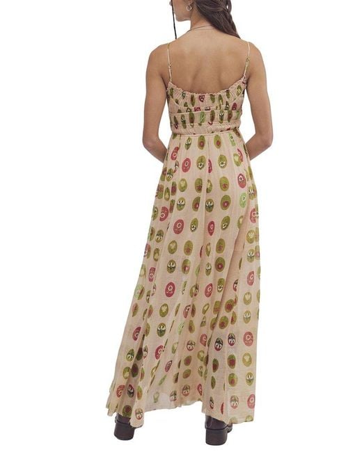 Free People Natural Cecelia Printed Dress