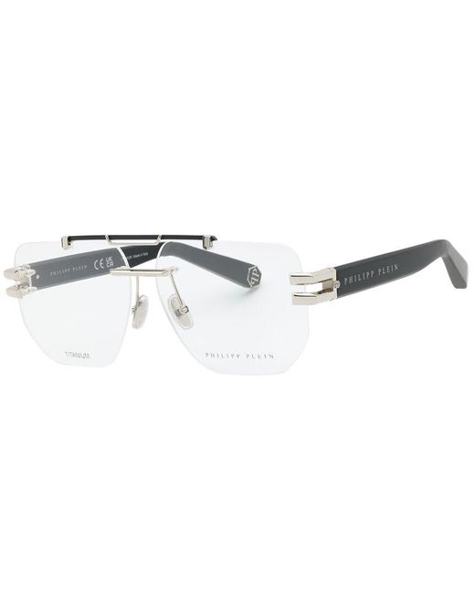 Philipp Plein White Vpp087M 61Mm Optical Frames for men
