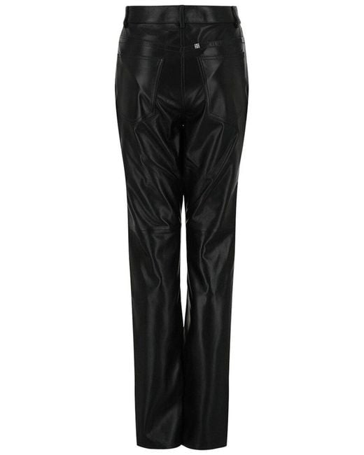 Givenchy Black Split Leather Pant