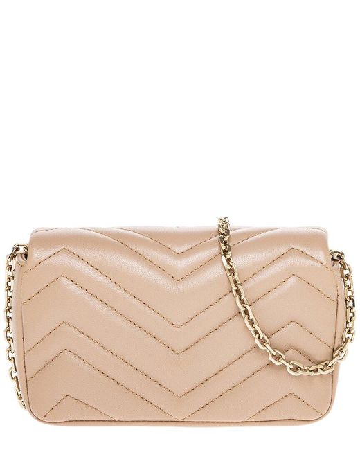 Gucci Natural Dnu Pack Gg Marmont Mini Leather Mini Bag