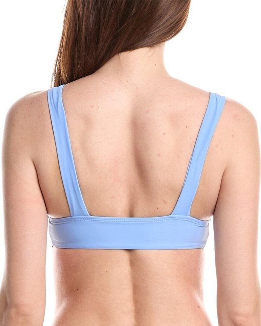 VYB Blue Tori Wide Strap Swim Top