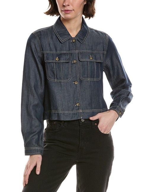 Bella Dahl Blue Utility Jacket