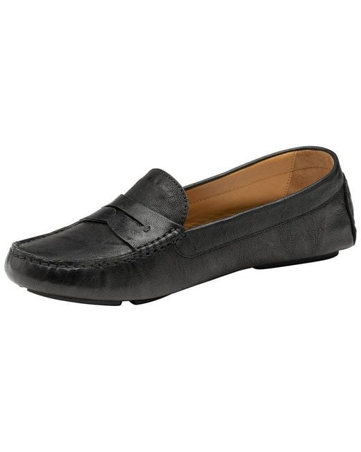 Johnston & Murphy Black Maggie Leather Loafer