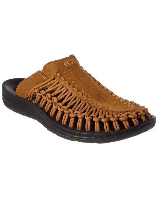 Keen Women's Uneek Slide Sandal in Brown Lyst