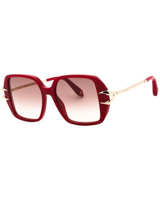 Roberto Cavalli Red Src063 56Mm Sunglasses