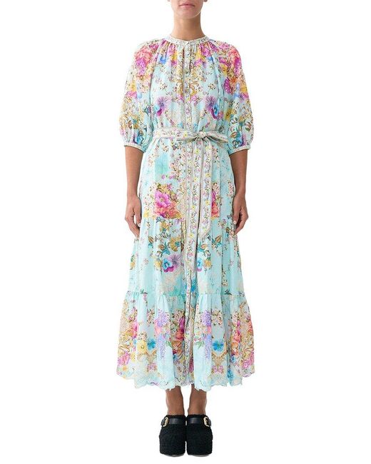 Emma way Blue Midi Dress