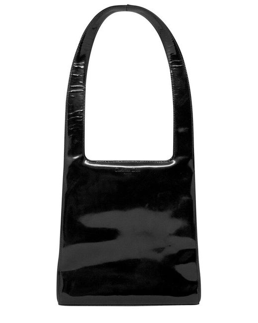 Dior Black Dior Limited Edition Patent Leather Campaign Shoulder Bag (Authentic Pre-Owned)