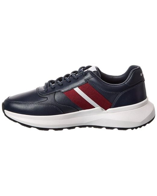 Bally Blue Senny Leather Sneaker for men