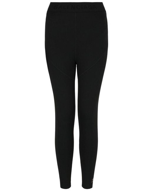Balenciaga Black Athletic Cut Spandex Legging