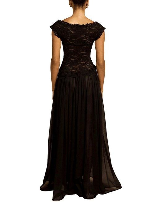 Dilireba Black Maxi Dress