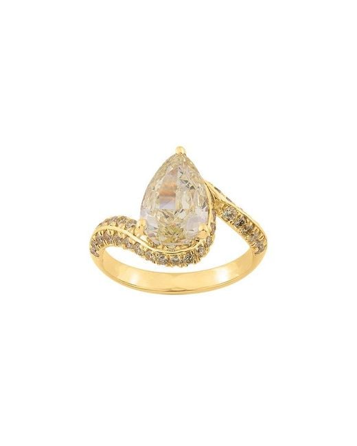 Ethos Creations Metallic Brilliant Bloom 14K 3.75 Ct. Tw. Lab-Grown Diamond Ring