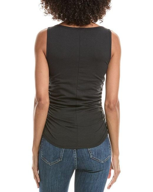 Rag & Bone Black Lucy Ruched Tank