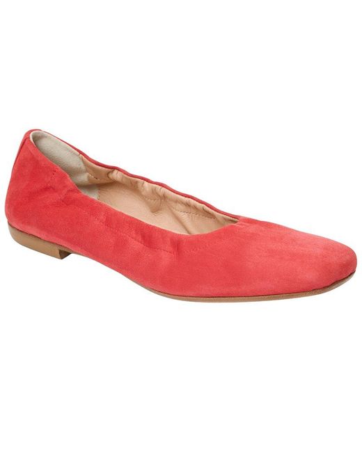 Jack Rogers Red Santa Leather Ballet Flat