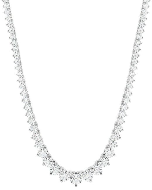 Diamond Select Cuts White 14K 10.00 Ct. Tw. Diamond Pendant Necklace