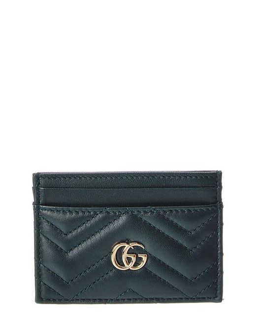 Gucci Gray Dnu Inv Gg Marmont Leather Card Case