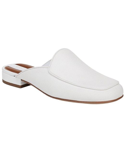 Franco Sarto White L-Holland Leather Mule