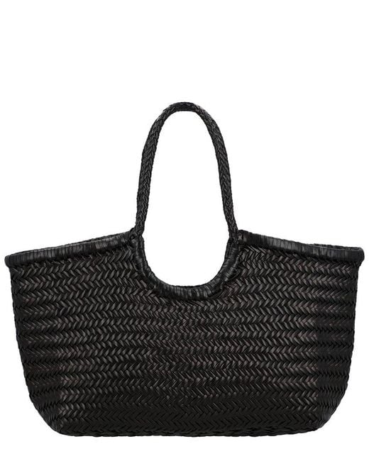 Dragon Diffusion Black Big Nantucket Leather Shoulder Bag